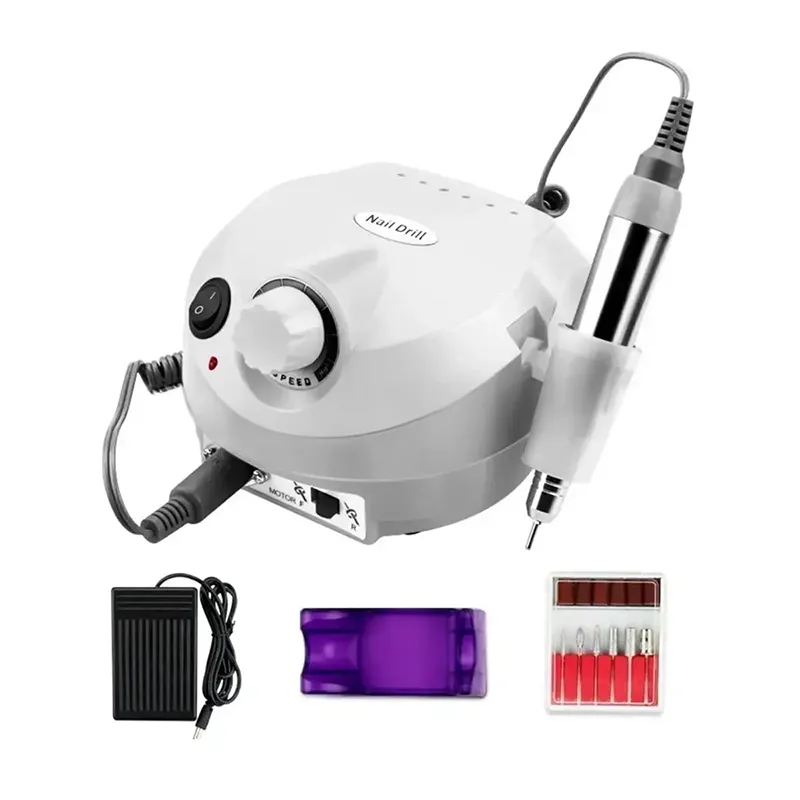 Ailika Nail Master Profesyonel Protez Tırnak Törpü Makinesi Cihazı Seti (35.000 RPM)