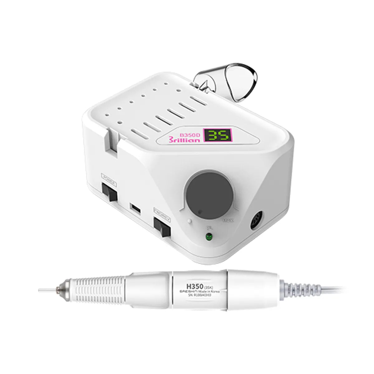 Saeshin Brillian B350D Dijital Ekranlı Orijinal Kore Protez Tırnak Mikromotoru - 35.000 RPM