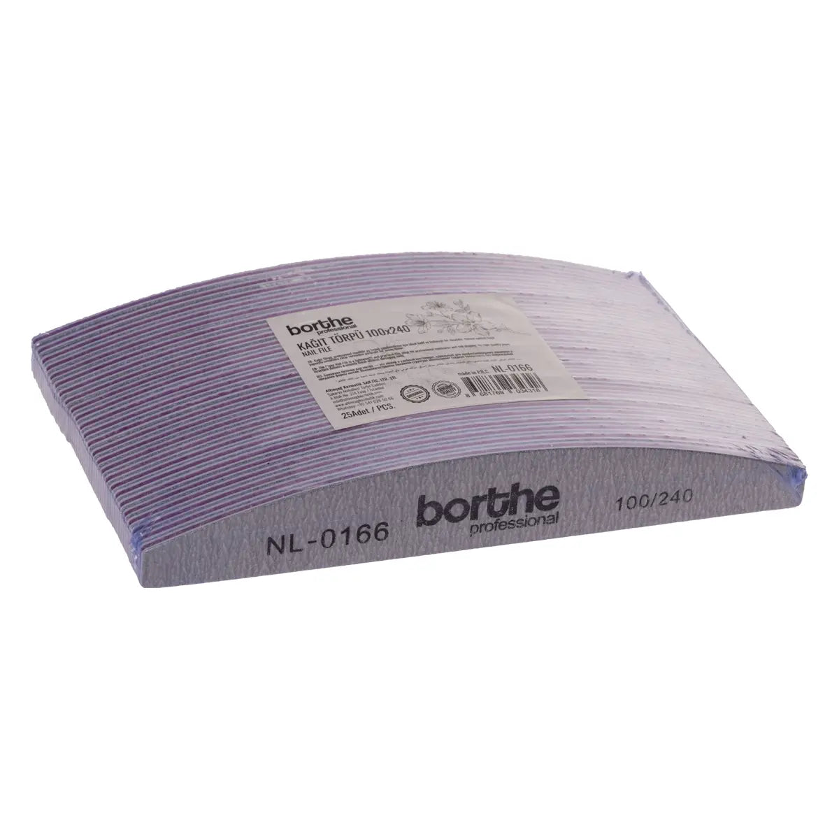 Borthe Professional 100/240 Yarım Ay Kağıt Törpü Seti NL-0166