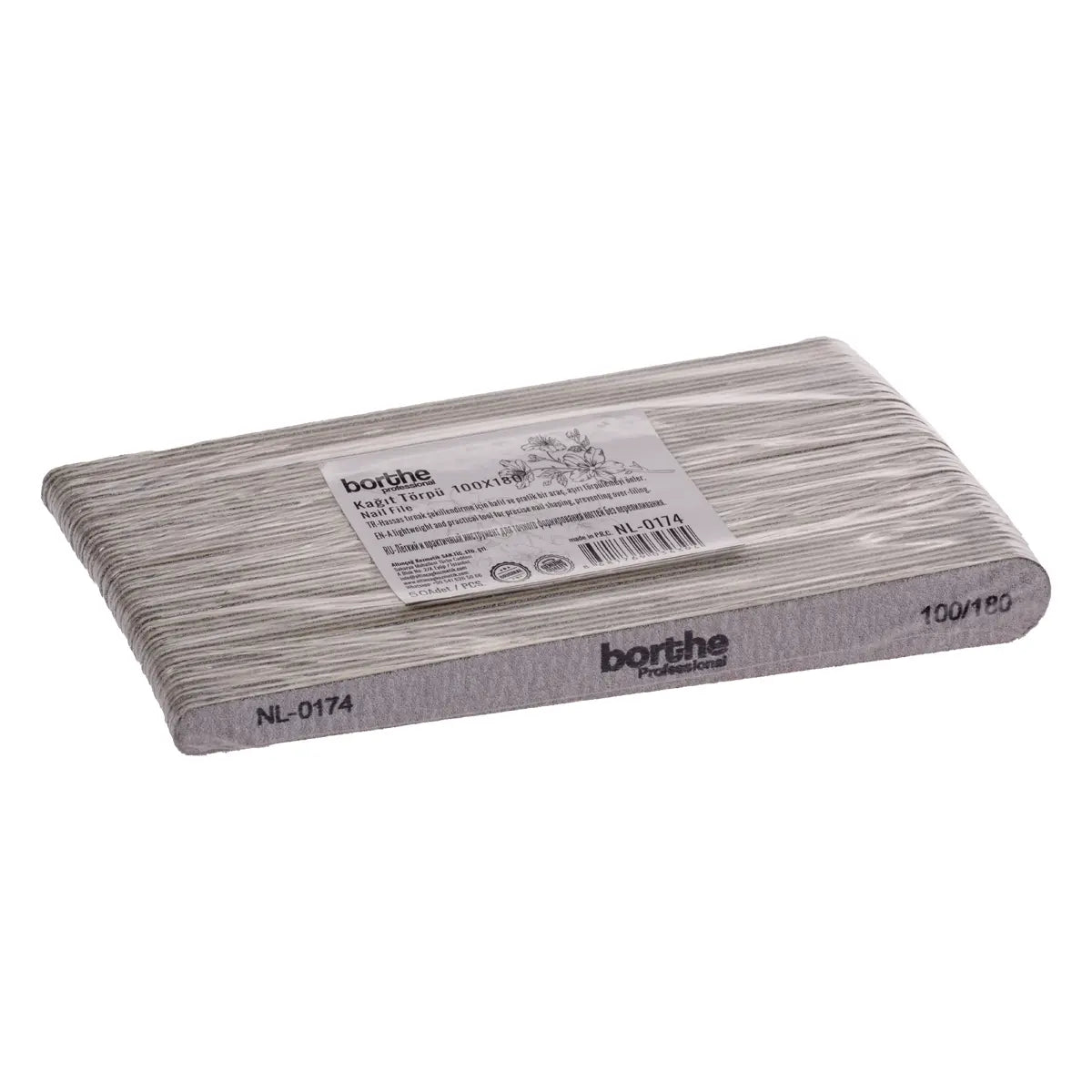 Borthe Professional 100/180 Oval Kağıt Törpü Seti NL-0174