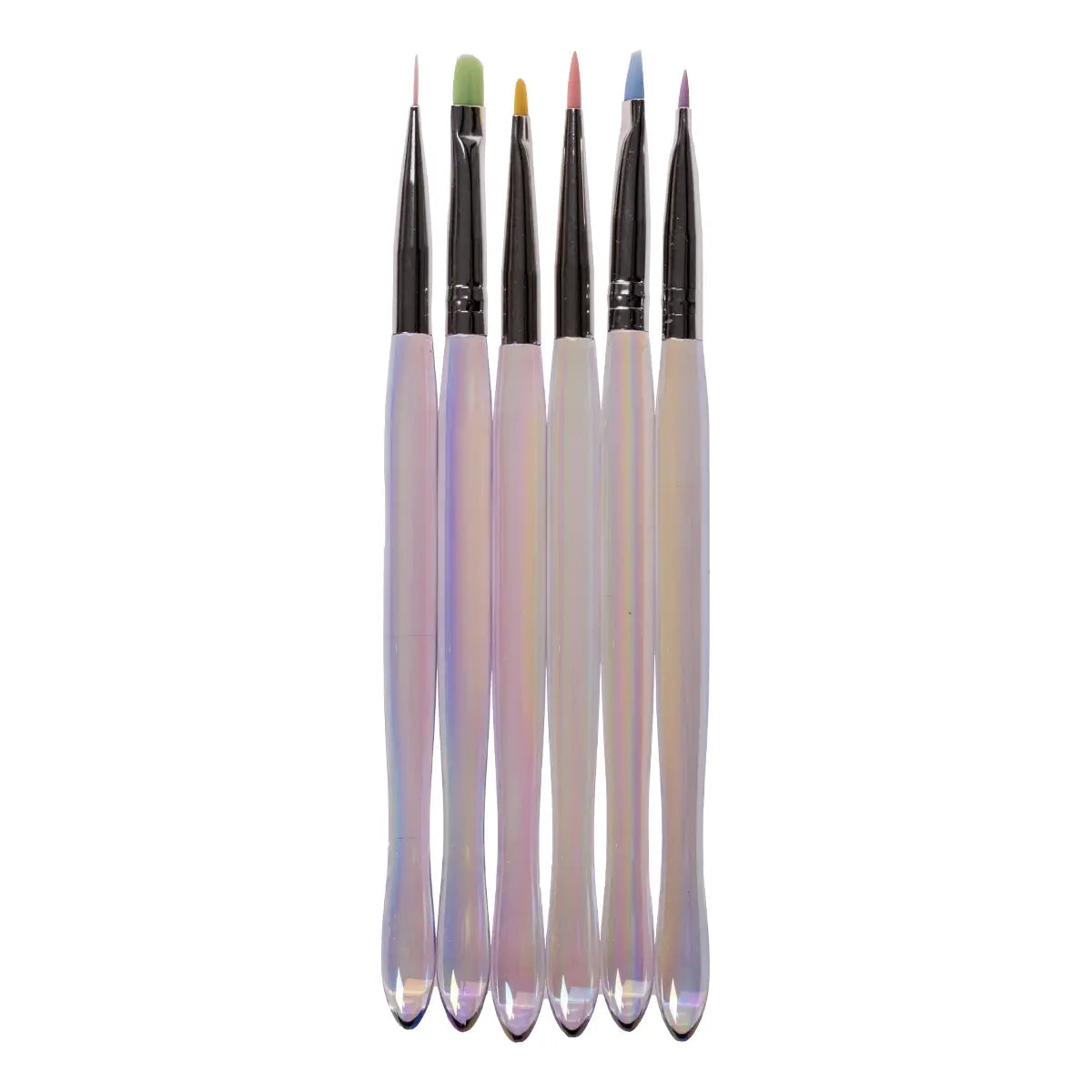 Profesyonel 6'lı Holografik Nail Art Fırça Seti NL-0631