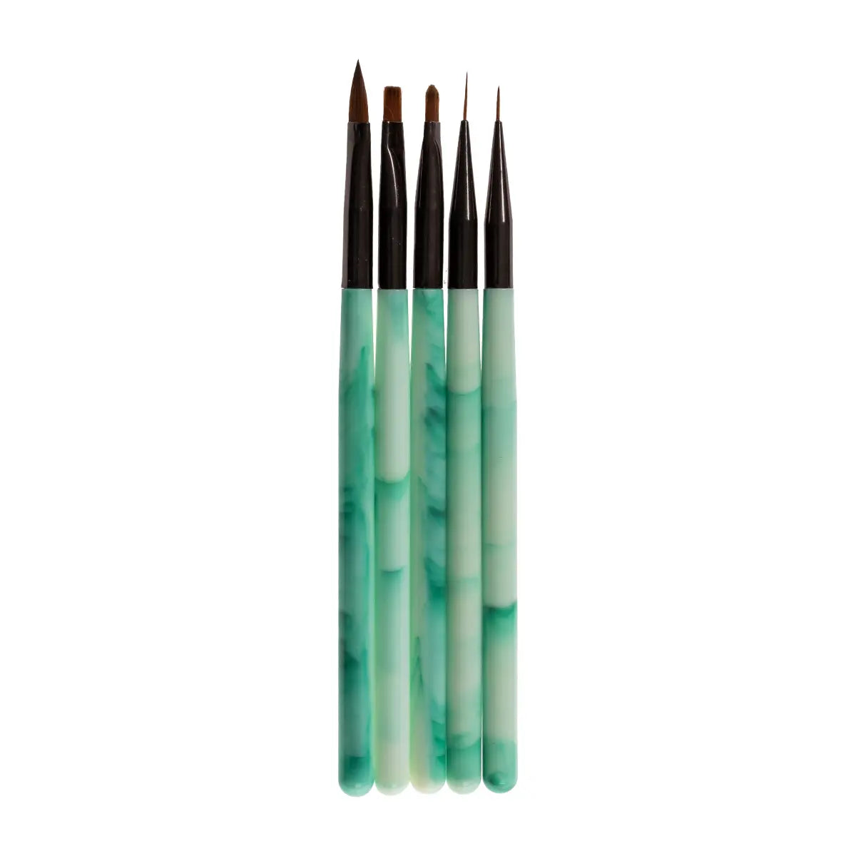 Profesyonel 5'li Mermer Desenli Nail Art Fırça Seti NL-0632