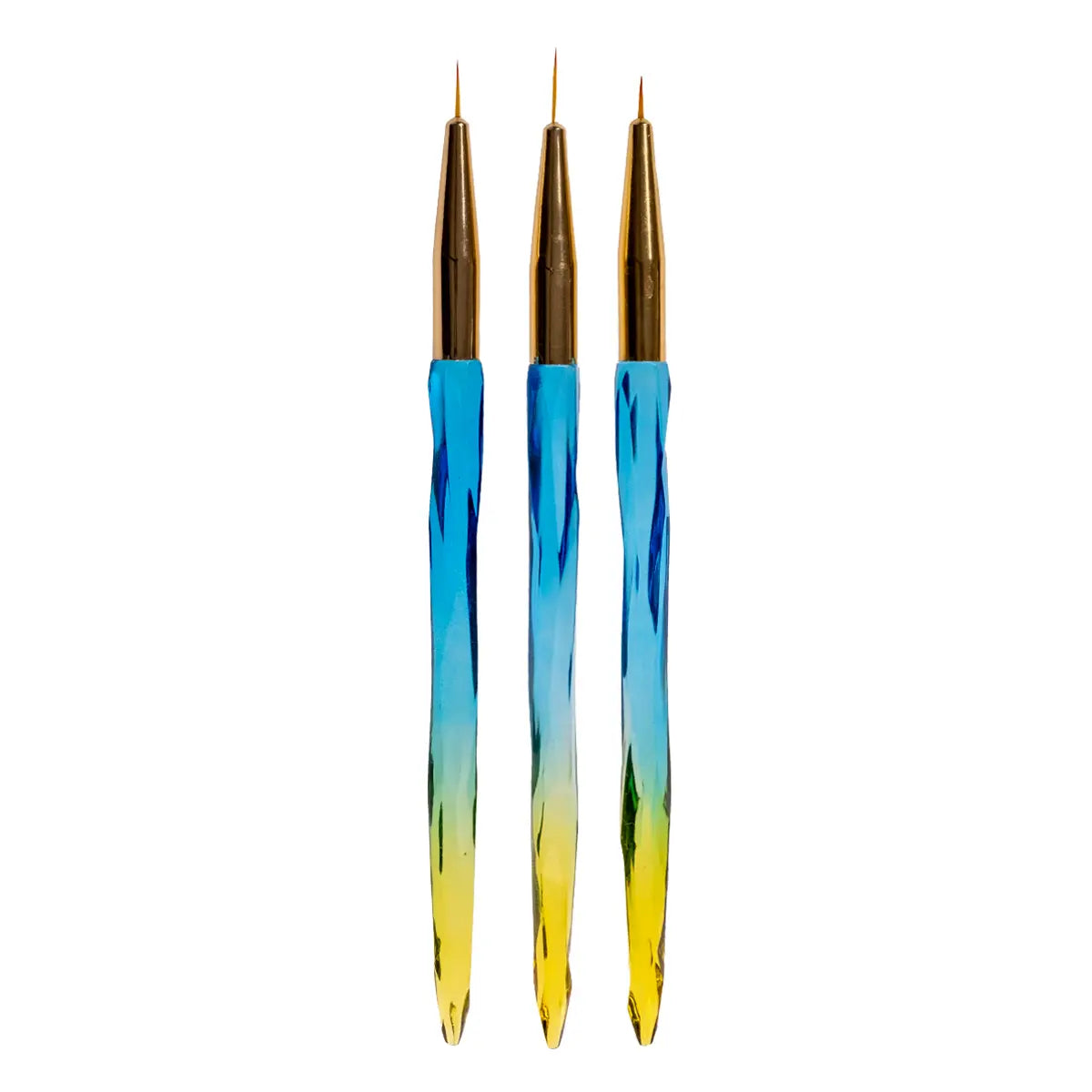 3'lü Ombre Nail Art Çizim Fırça Seti NL-0634