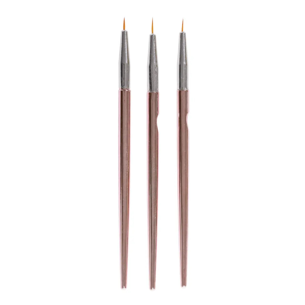 Rose Gold İnce Çizgi (Liner) Nail Art Fırça Seti NL-0663