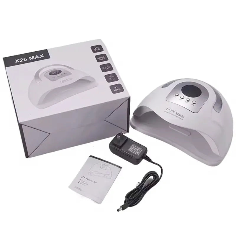 SUN X26 MAX 380W 81 LED'li Kuluplu UV/LED Protez Tırnak Kalıcı Oje Kurutucu Lamba
